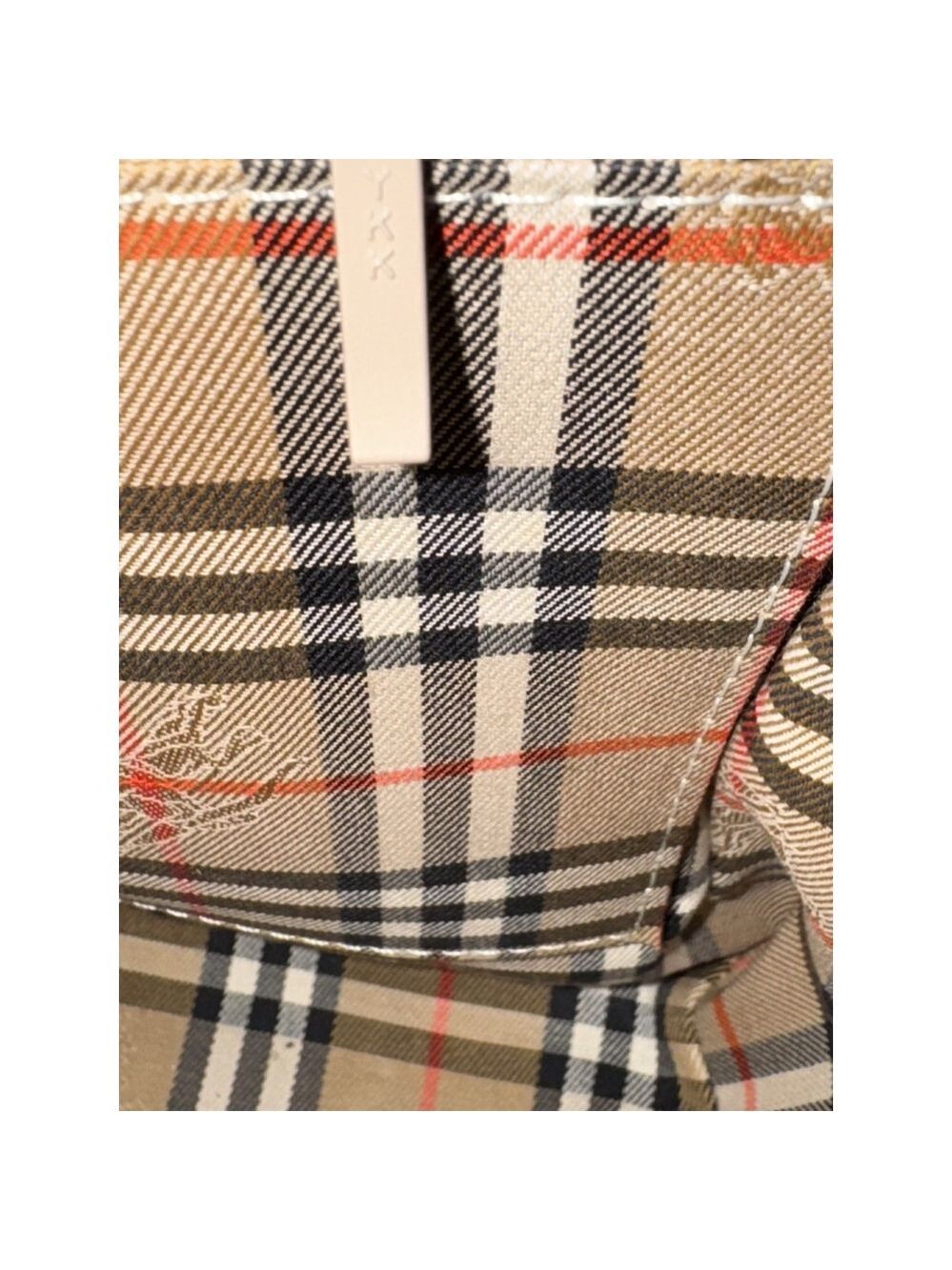 Burberry Leather Top Handle Satchel Bag With Nova Check Lining with COA - Picture 10 of 16